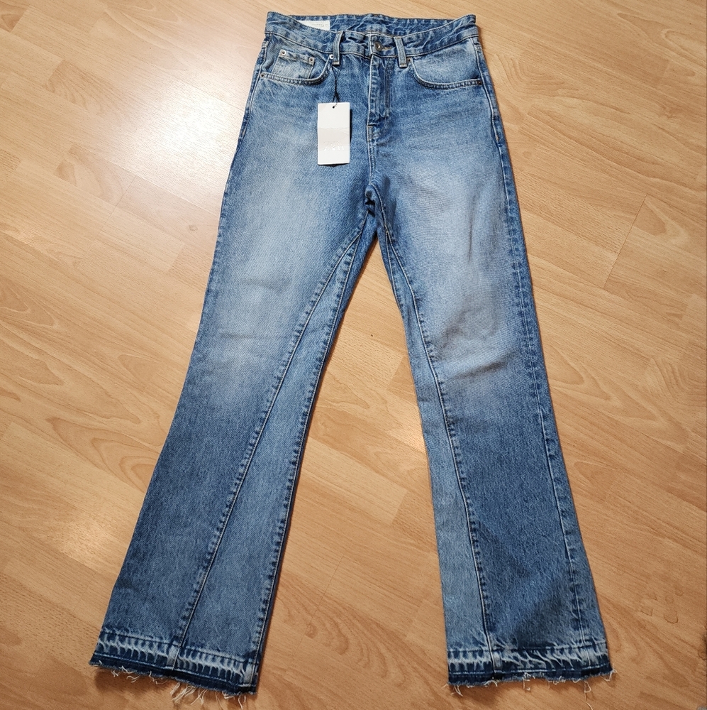 NWT Zara Jeans Rigid Denim Medium Wash Women's Size‎ 29
